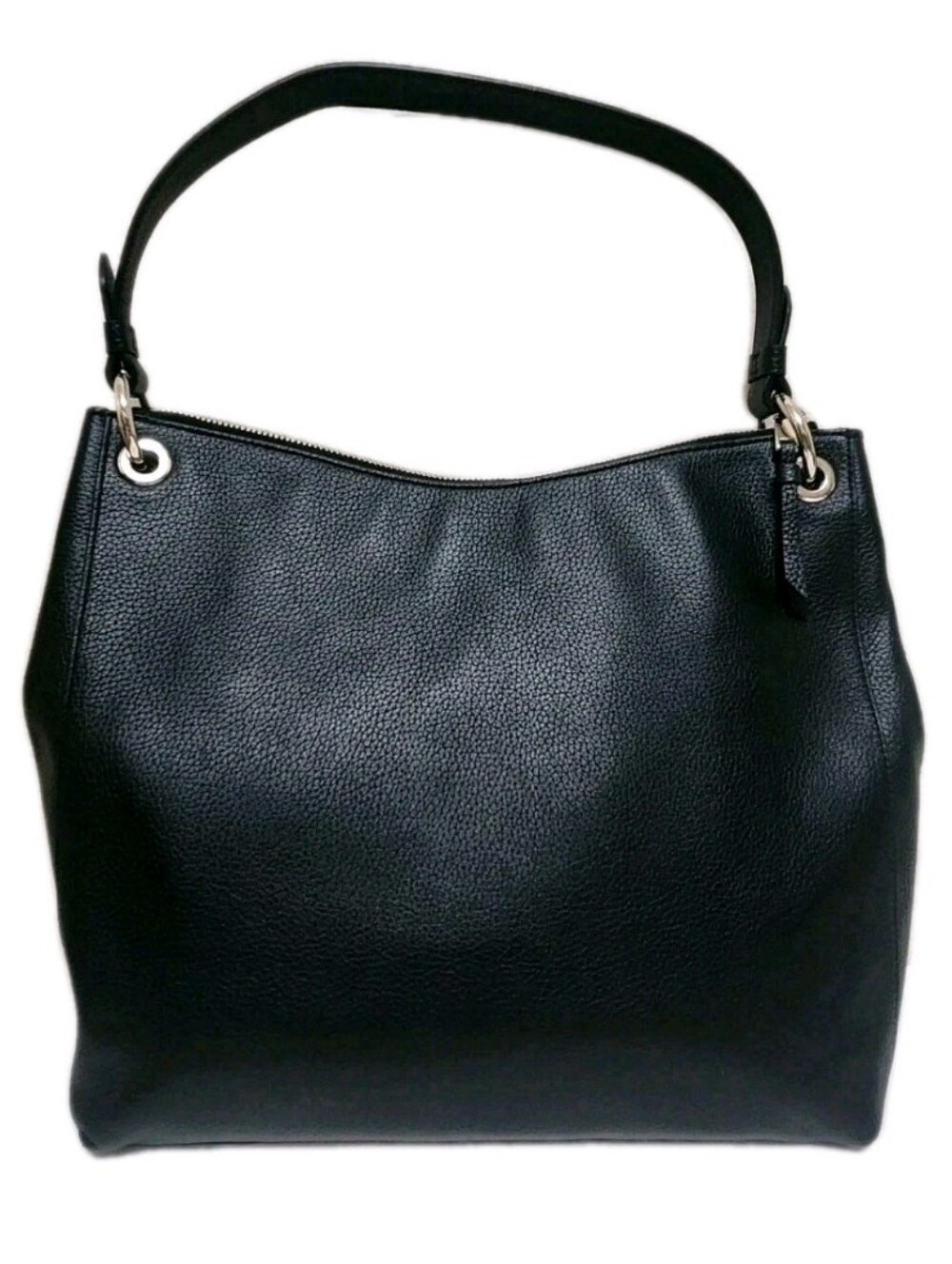 Kate Spade Kat Black Pebbled Leather Hobo Shoulder Bag Classic Large 13x12x4.5 - Picture 6 of 16
